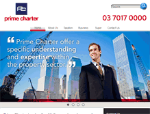 Tablet Screenshot of primecharter.com.au